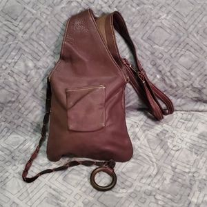 Custom made leather purse.